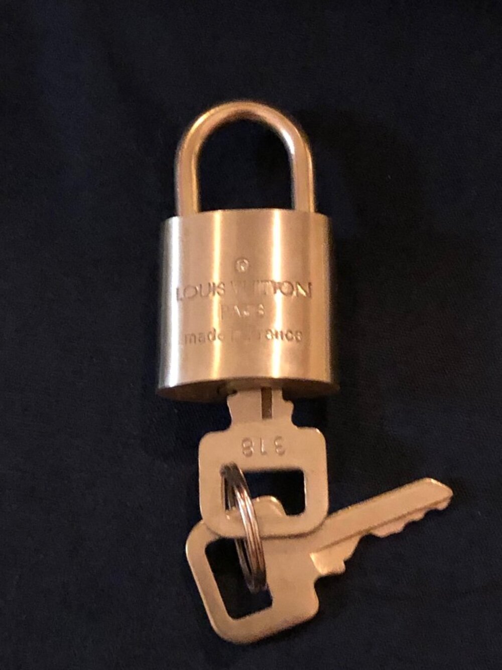 LV Brass Lock & Key Set - Picture 2 of 4